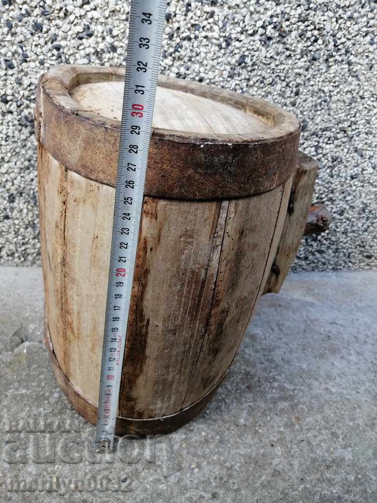 Old bucket, vase, barrel, wooden, pavour with price 69.00 BGN | € 35.28 Old bucket, vase, barrel, wooden, pavour with price 69.00 BGN | € 35.28