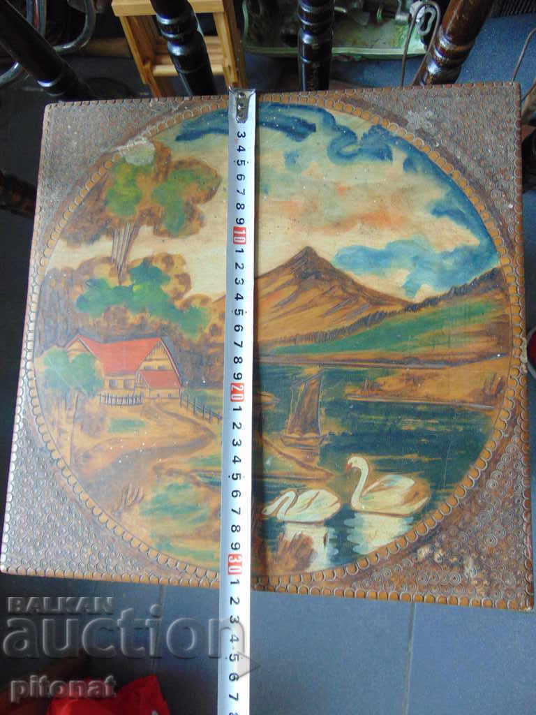 Delivery of Large hand-painted pyrographed box Delivery of Large hand-painted pyrographed box