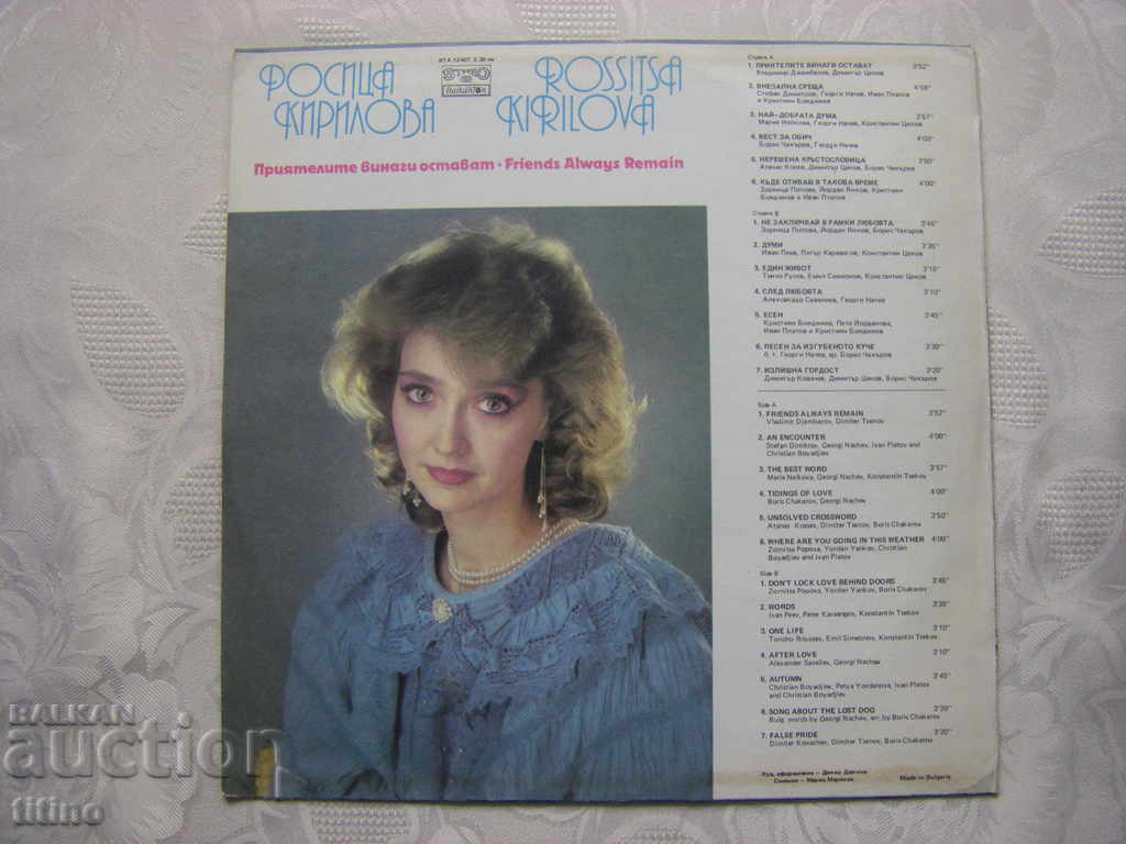 Delivery of BTA 12407 - Rositsa Kirilova. Friends always stay Delivery of BTA 12407 - Rositsa Kirilova. Friends always stay