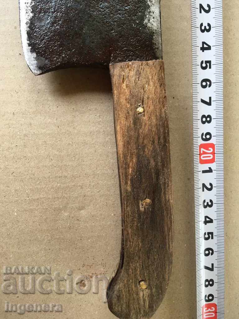 FORGED CLEAVER ANTIQUE TOOL IMPLEMENT - 6