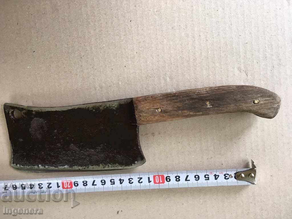 FORGED CLEAVER ANTIQUE TOOL IMPLEMENT - 7