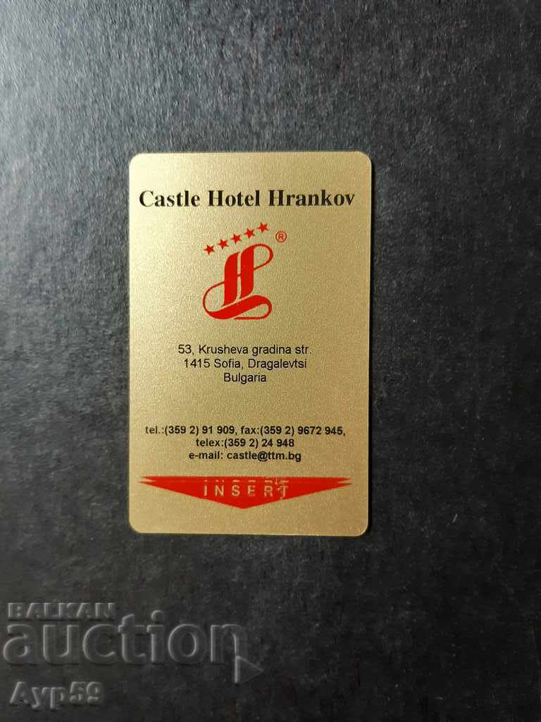 KEY CARD Hotel HRANKOV