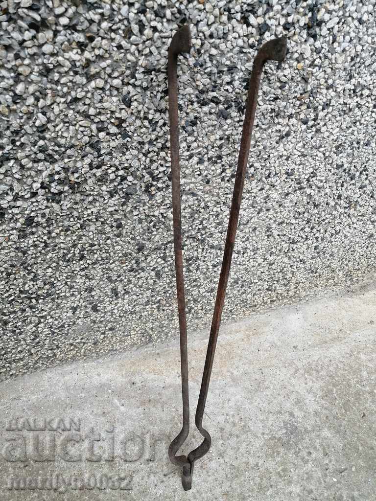 Παλιά λαβίδες, το πόκερ, σφυρήλατο σίδερο - 6