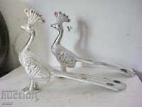 Old peacocks made of non-ferrous metal - 2 pieces