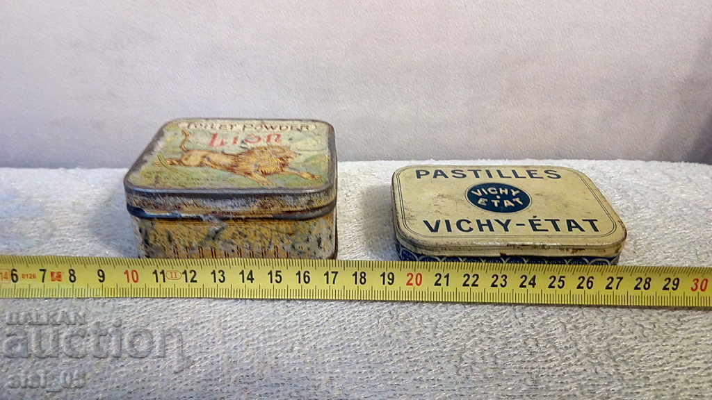Metal, sheet metal box VICHY, LION 2 pcs. with price 40.00 BGN | € 20.45 Metal, sheet metal box VICHY, LION 2 pcs. with price 40.00 BGN | € 20.45