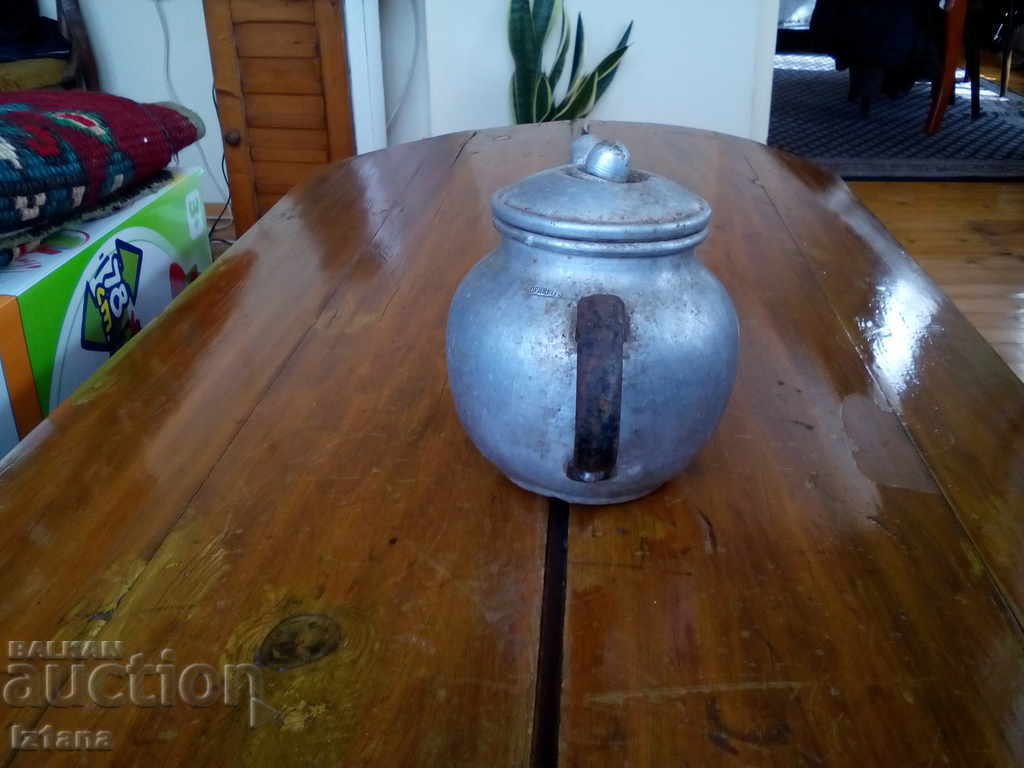 Delivery of Old aluminum teapot Delivery of Old aluminum teapot