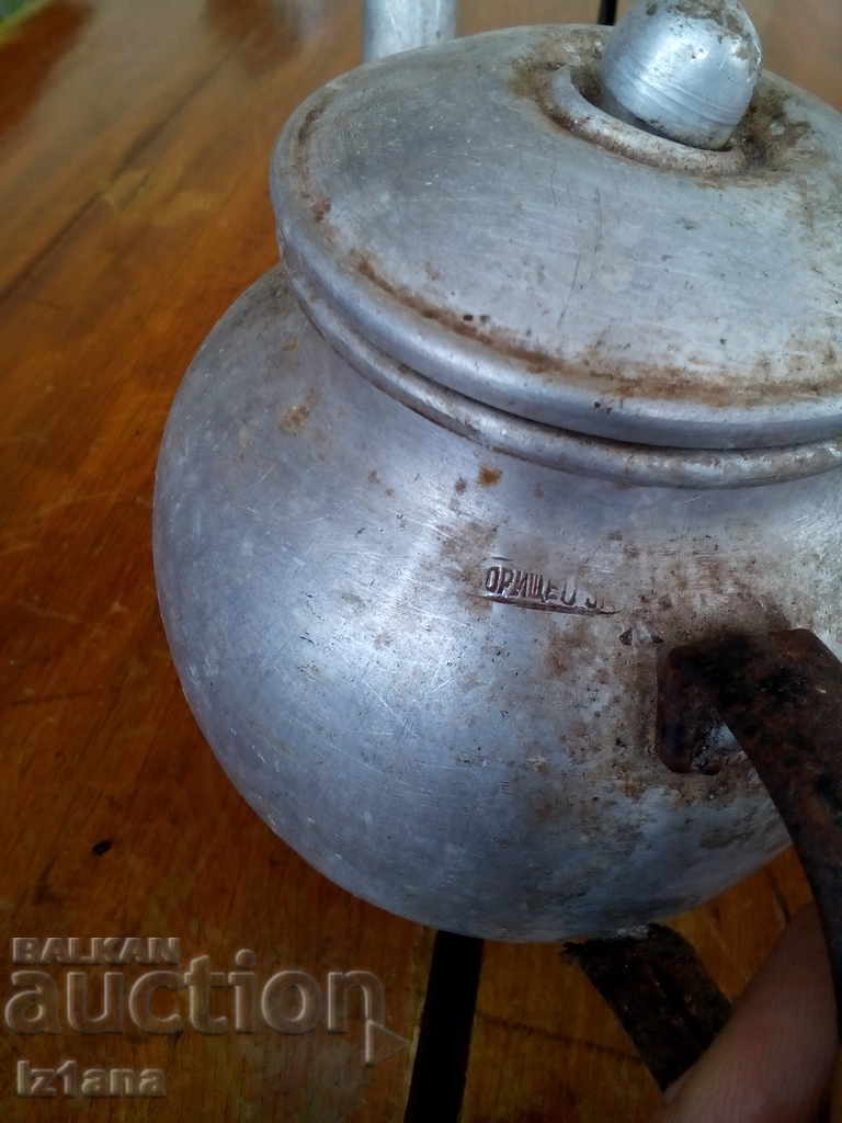 Old aluminum teapot - 5 Old aluminum teapot - 5