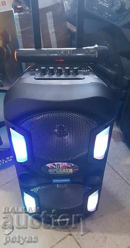 Karaoke dual speaker + microphone, OM&S model: OM-E18 with price 129.50 BGN | € 66.21 Karaoke dual speaker + microphone, OM&S model: OM-E18 with price 129.50 BGN | € 66.21