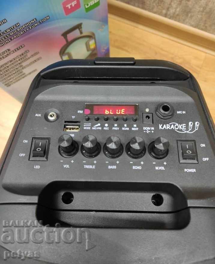 Karaoke dual speaker + microphone, OM&S model: OM-E18 - 7 Karaoke dual speaker + microphone, OM&S model: OM-E18 - 7