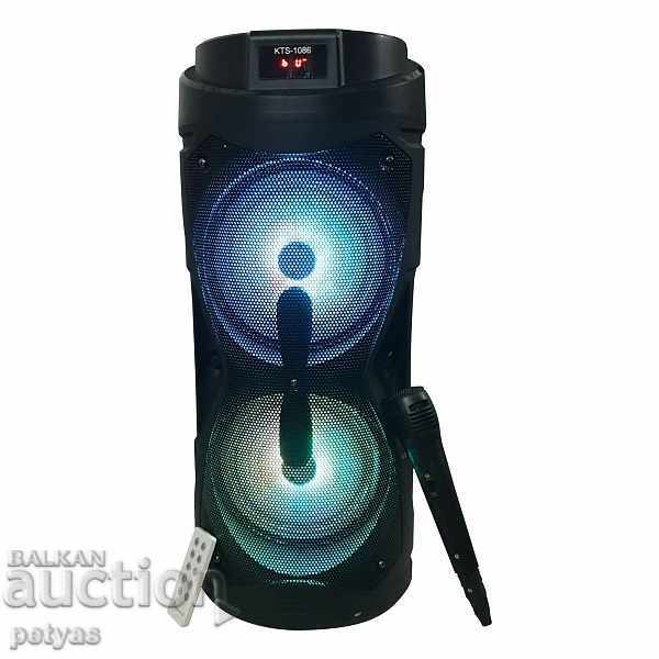Karaoke speaker KTS-1086 with FM tuner, remote, BLUETOOTH with price 81.00 BGN | € 41.41 Karaoke speaker KTS-1086 with FM tuner, remote, BLUETOOTH with price 81.00 BGN | € 41.41