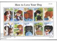 Καθαρά σημάδια σε ένα μικρό φύλλο Fauna Dogs 1999 από το Παλάου