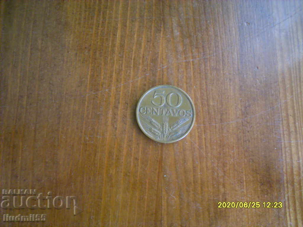 Португалия 50 сентавос 1978 г