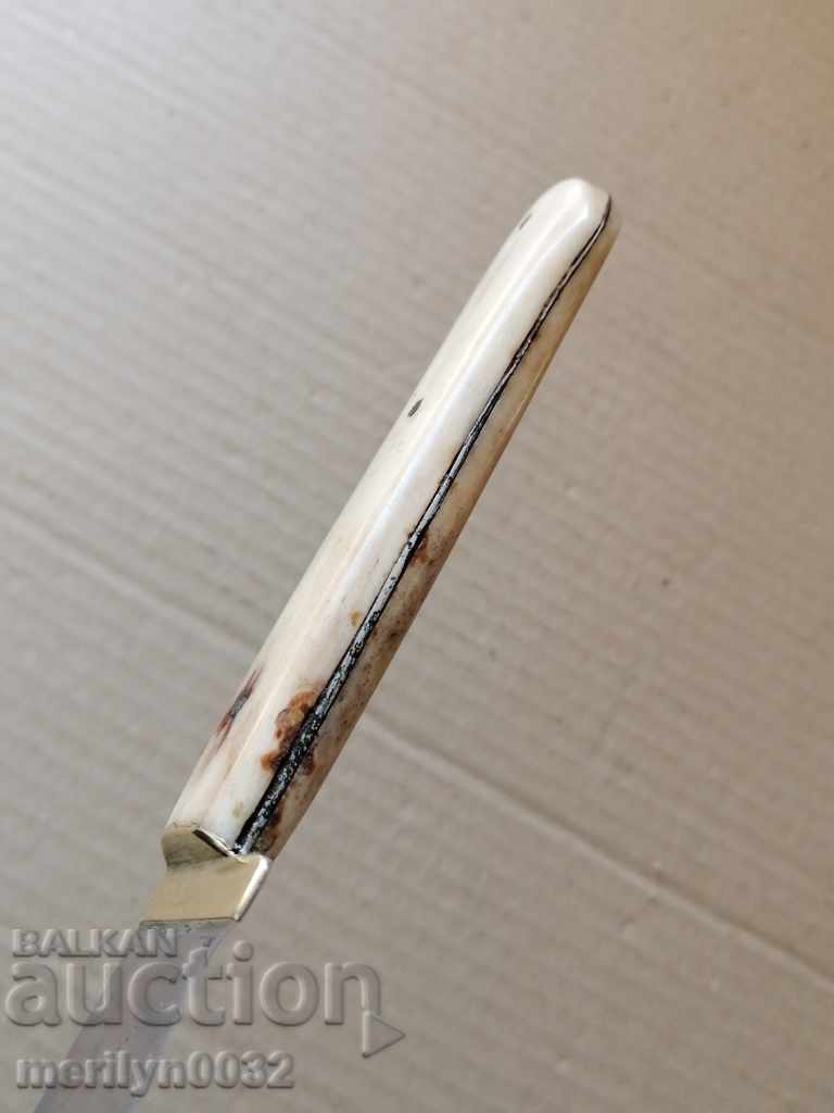 Butcher knife with horned cherries Kingdom Bulgaria shark blade - 7 Butcher knife with horned cherries Kingdom Bulgaria shark blade - 7