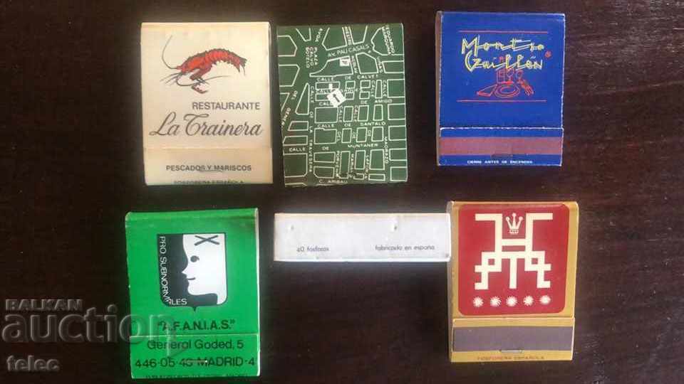 Delivery of Set of 17 advertising matchboxes from Spain