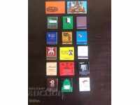 Set of 17 advertising matchboxes from Spain