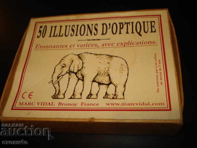"Optical illusions" "les Illusions d'Optique" Marc Vidal Cards