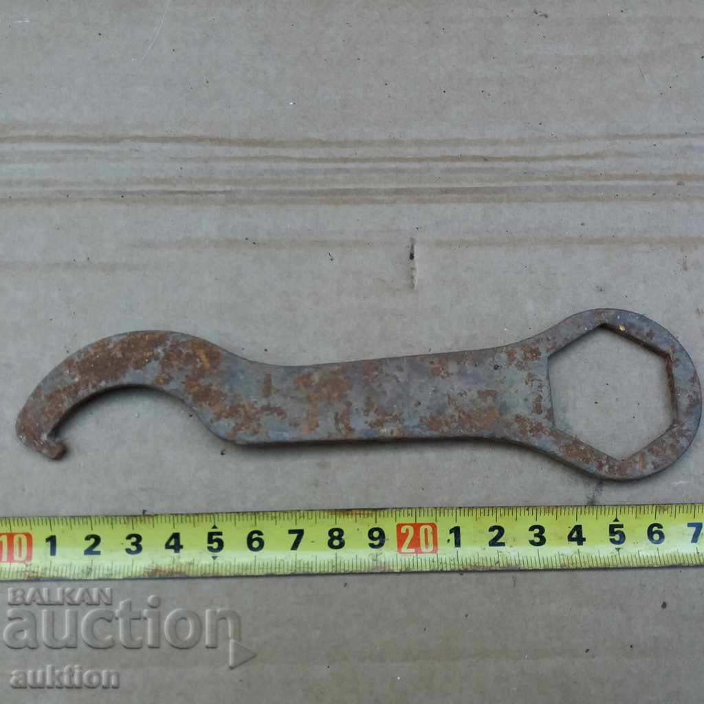 OLD FORGED TOOL, VULCANIZER GADGE