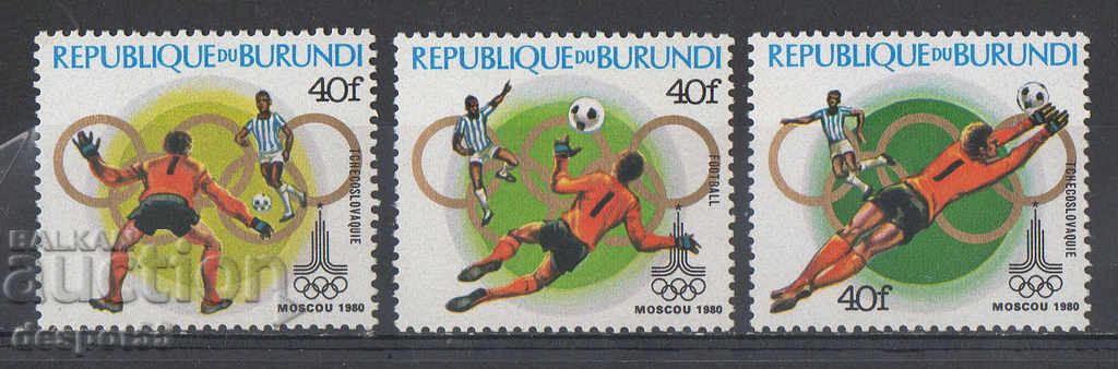 1980. Μπουρούντι. Νικητές Ολυμπιακών μεταλλίων - Μόσχα, ΕΣΣΔ.