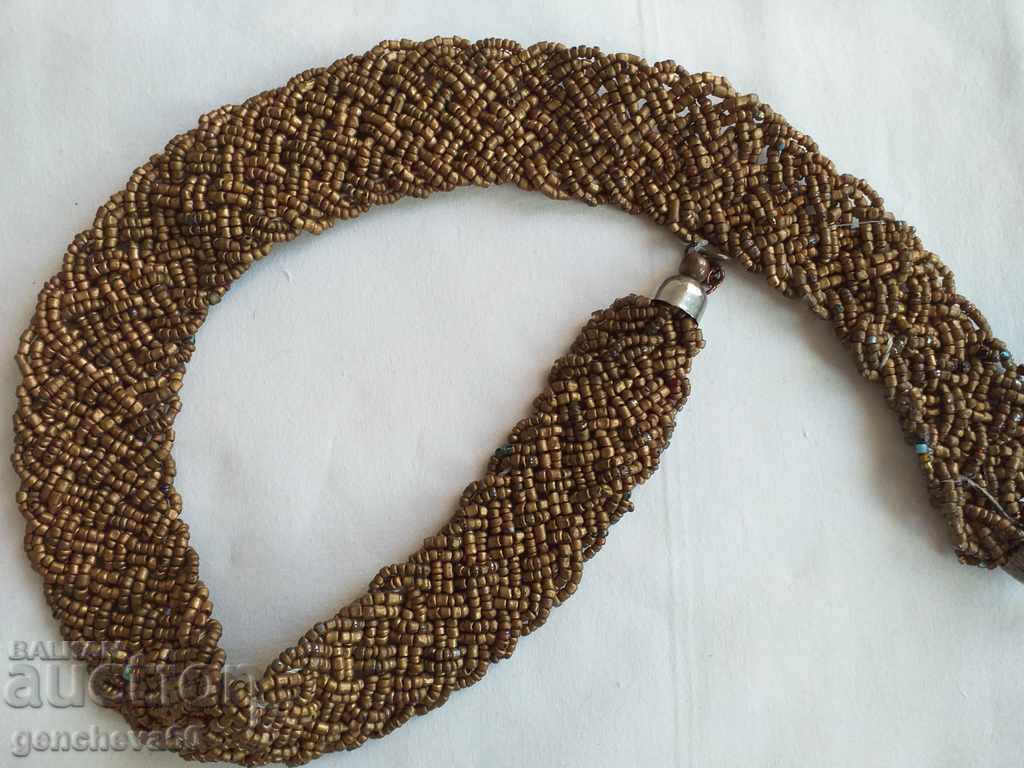 Beaded necklace and mother-of-pearl earrings/folk costume with price 50.00 BGN | € 25.56 Beaded necklace and mother-of-pearl earrings/folk costume with price 50.00 BGN | € 25.56