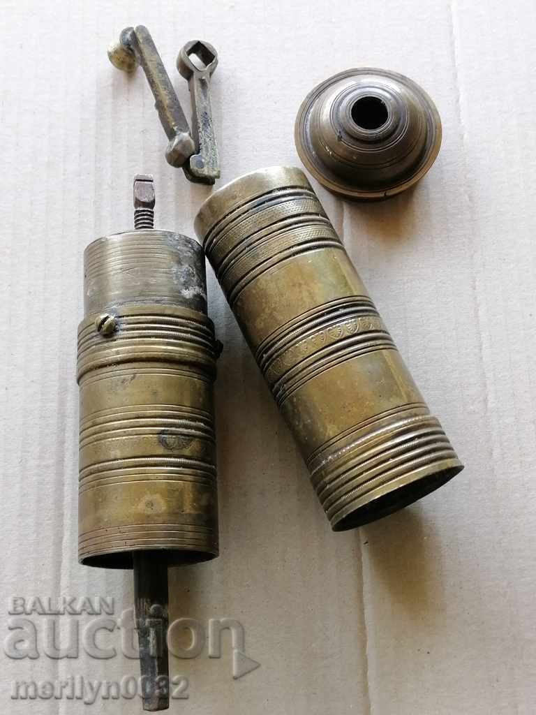 Delivery of Old Jewish spice mill, grinder Delivery of Old Jewish spice mill, grinder