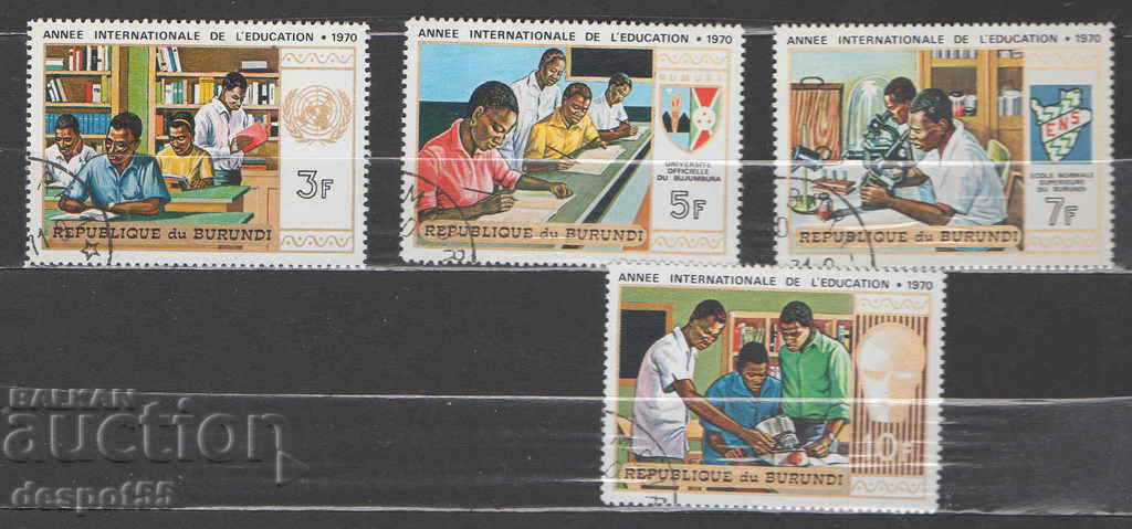 1970. Burundi. Anul internațional al educației.
