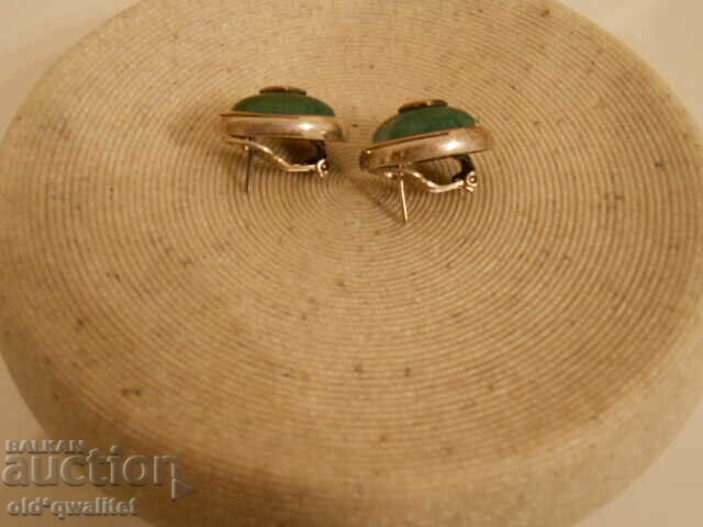 Auction Magnificent old silver EARRINGS with Turquoise Auction Magnificent old silver EARRINGS with Turquoise