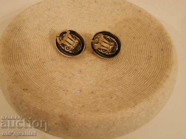 Magnificent old silver EARRINGS with Turquoise - 5 Magnificent old silver EARRINGS with Turquoise - 5