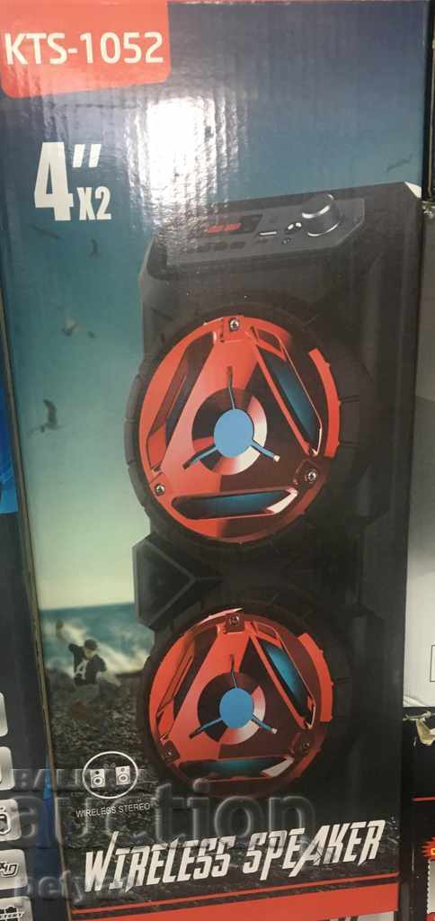 Rechargeable Blutooth Speaker 2x5W, KTS-1052 + MP3 with price 51.50 BGN | € 26.33 Rechargeable Blutooth Speaker 2x5W, KTS-1052 + MP3 with price 51.50 BGN | € 26.33