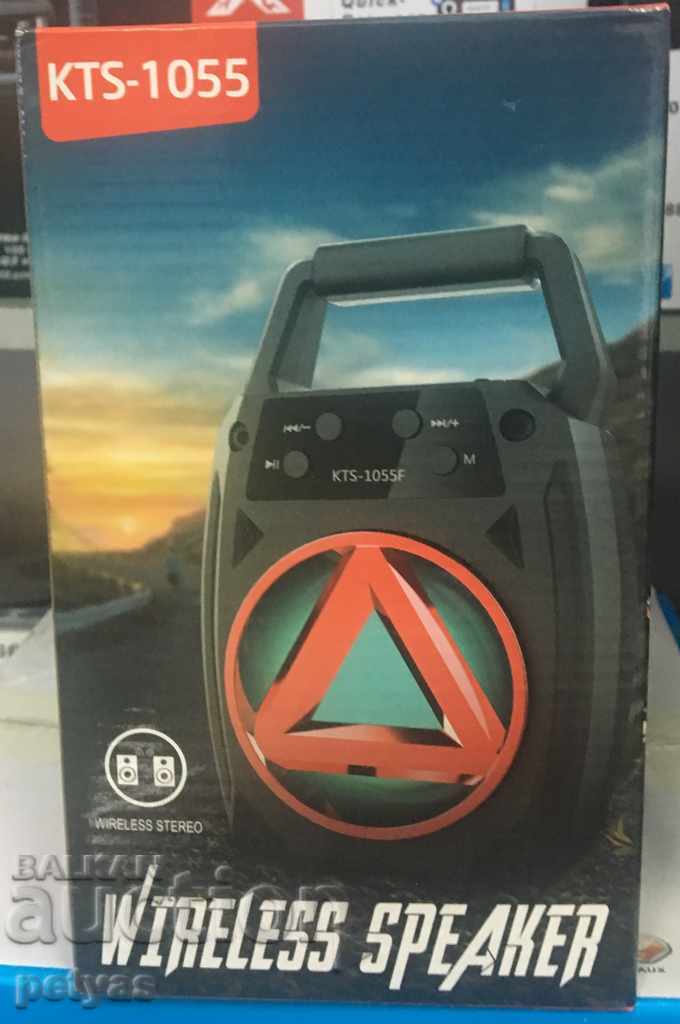 Delivery of Speaker KTS-1055, battery, MP3, SD card, Flash drive, Bluetooth Delivery of Speaker KTS-1055, battery, MP3, SD card, Flash drive, Bluetooth