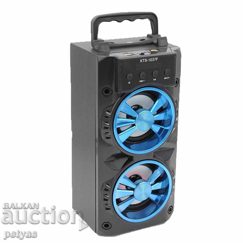 Bluetooth rechargeable speaker KTS-1037 2x5W + MP3 +