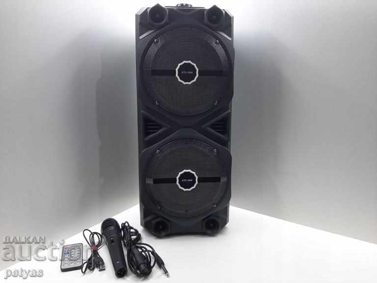 Διπλό ηχείο Karaoke 2x6 ", ενεργό με μικρόφωνο: KTX 1054 - 6 Διπλό ηχείο Karaoke 2x6 ", ενεργό με μικρόφωνο: KTX 1054 - 6