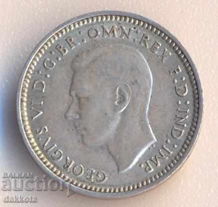 Αυστραλία 3 πένες 1942s, ασήμι με τιμή 6.00 BGN | € 3.07 Αυστραλία 3 πένες 1942s, ασήμι με τιμή 6.00 BGN | € 3.07