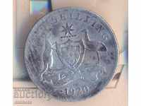 Australia shilling 1920M, silver, circulation 520 thousand.