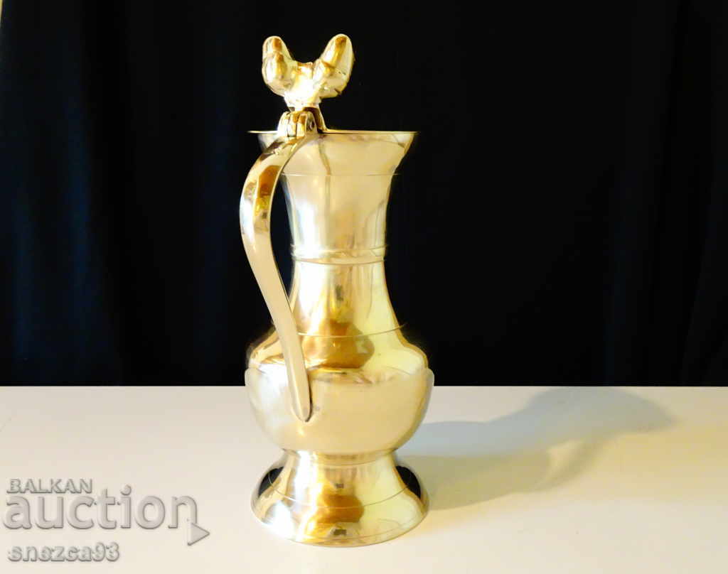 Delivery of Bronze jug 700 ml, mug with acorns 21 cm Delivery of Bronze jug 700 ml, mug with acorns 21 cm