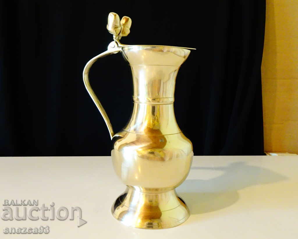 Bronze jug 700 ml, mug with acorns 21 cm - 7 Bronze jug 700 ml, mug with acorns 21 cm - 7