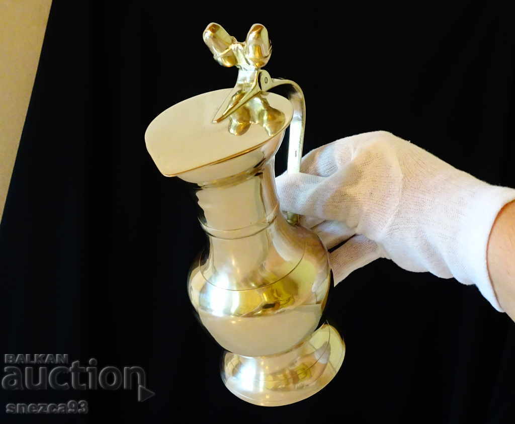 Bronze jug 700 ml, mug with acorns 21 cm Bronze jug 700 ml, mug with acorns 21 cm