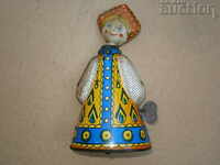 metal tin doll toy working USSR USSR 70s