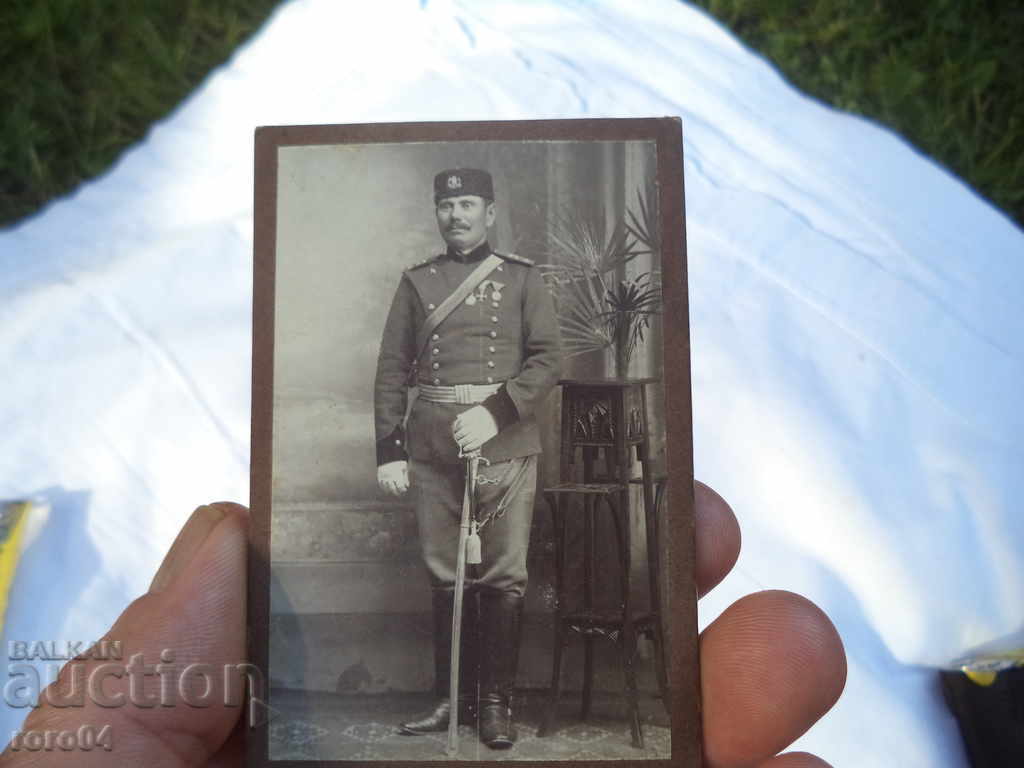 BULGARIAN ARTILLERY OFFICER IN UNIFORM M 1880 - 6 BULGARIAN ARTILLERY OFFICER IN UNIFORM M 1880 - 6