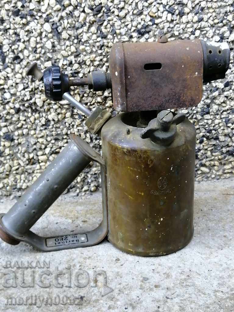 Auction Old German petrol lamp BARTHEL pearl pig WORKING Auction Old German petrol lamp BARTHEL pearl pig WORKING