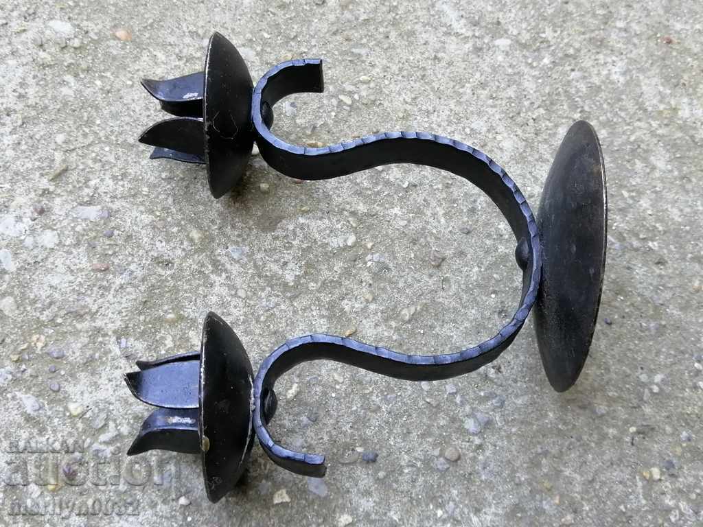An old candle made of wrought iron lamp with price 27.00 BGN | € 13.80