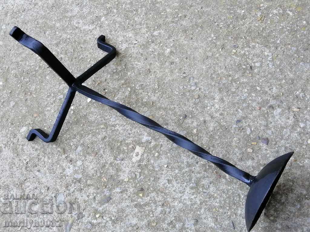 An old candle made of wrought iron lamp with price 31.00 BGN | € 15.85