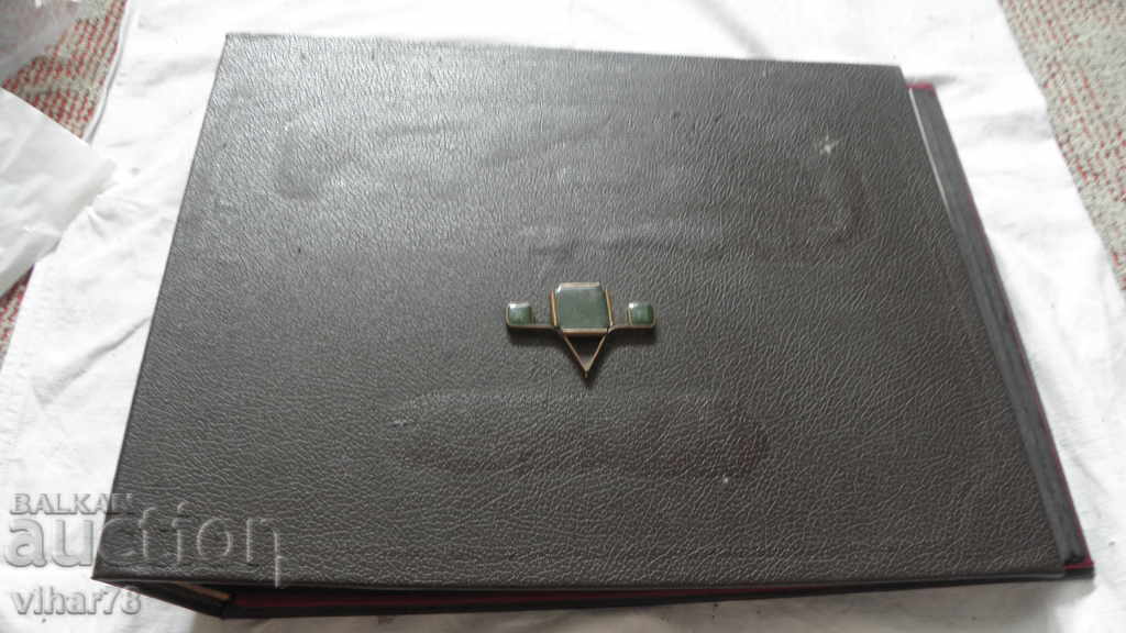 Old large social leather folder - 6 Old large social leather folder - 6