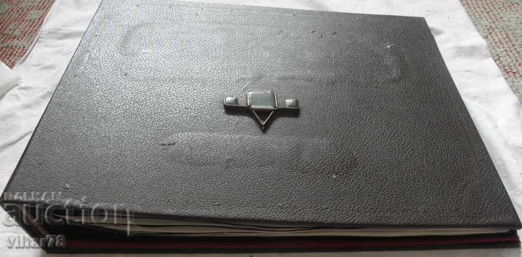 Old large social leather folder - 7 Old large social leather folder - 7