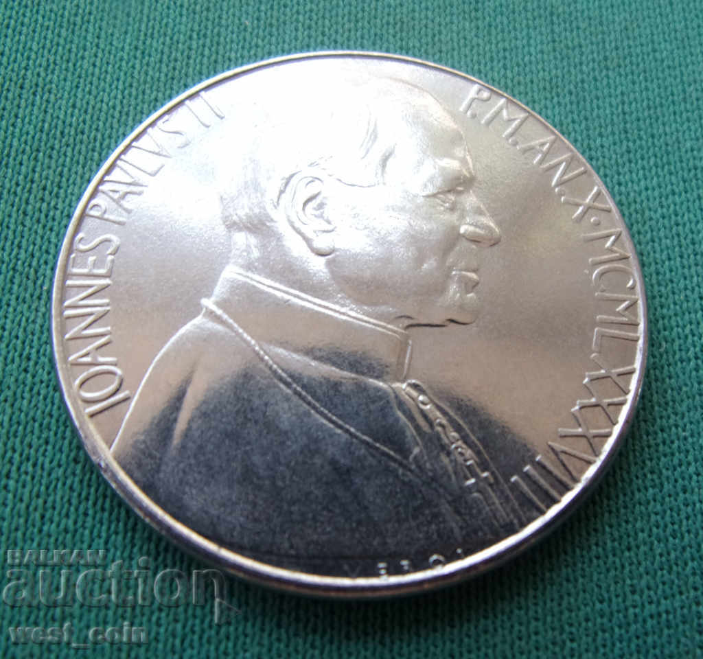 Orașul Vatican 100 lire 1988 Monedă rară UNC cu preț € 3.58 | 7.00 BGN