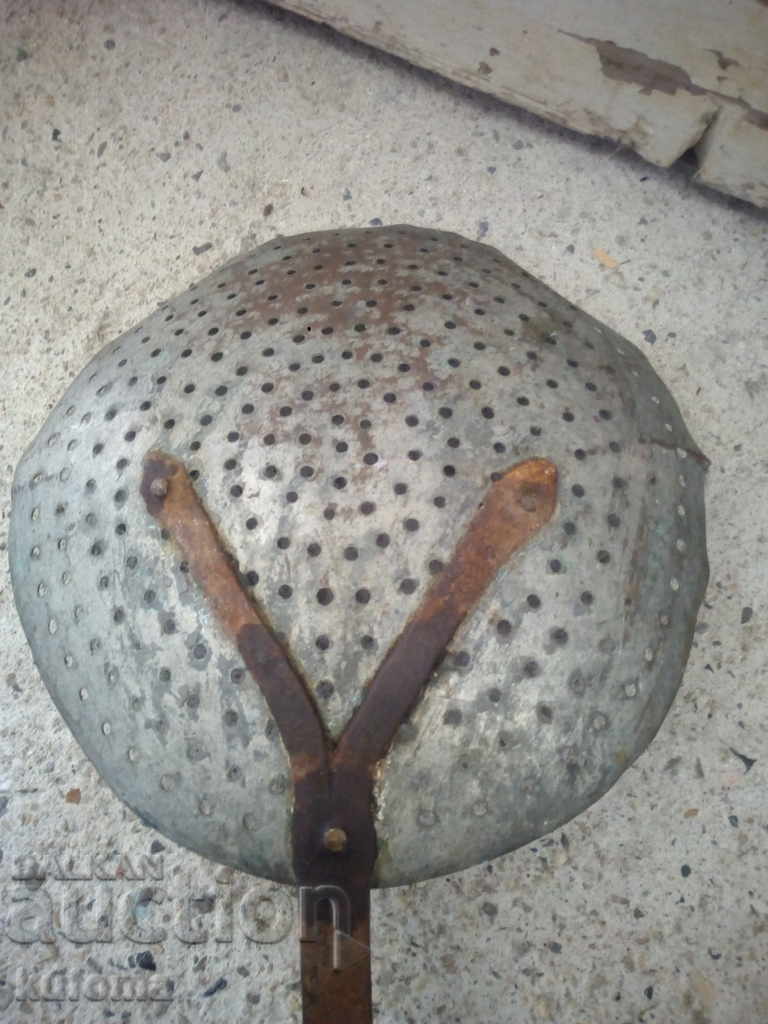 Old copper colander, strainer - 5 Old copper colander, strainer - 5