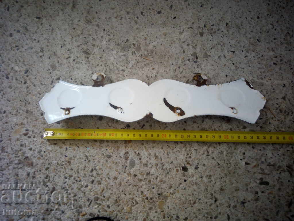 Old enamel hanger with price 4.99 BGN | € 2.55 Old enamel hanger with price 4.99 BGN | € 2.55