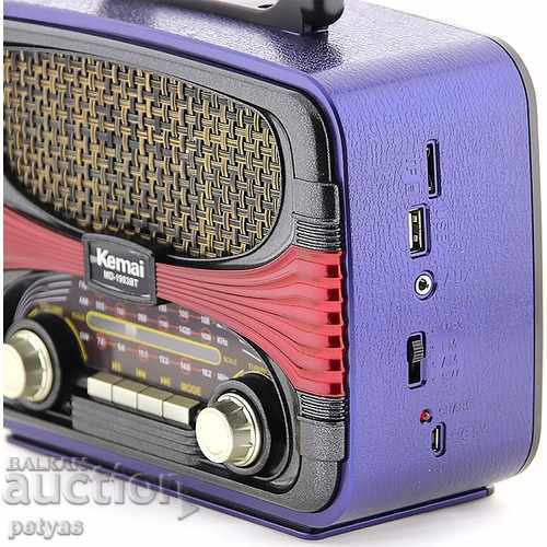 Radio retro Kemai MD-1903 Bluetooth Usb Sd, FM, AM, SW - N cu preț 35.50 BGN | € 18.15 Radio retro Kemai MD-1903 Bluetooth Usb Sd, FM, AM, SW - N cu preț 35.50 BGN | € 18.15
