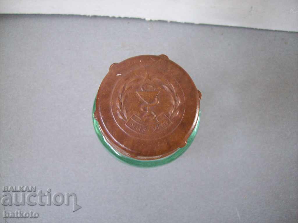 An old jar of soca medicine with price 1.50 BGN | € 0.77 An old jar of soca medicine with price 1.50 BGN | € 0.77