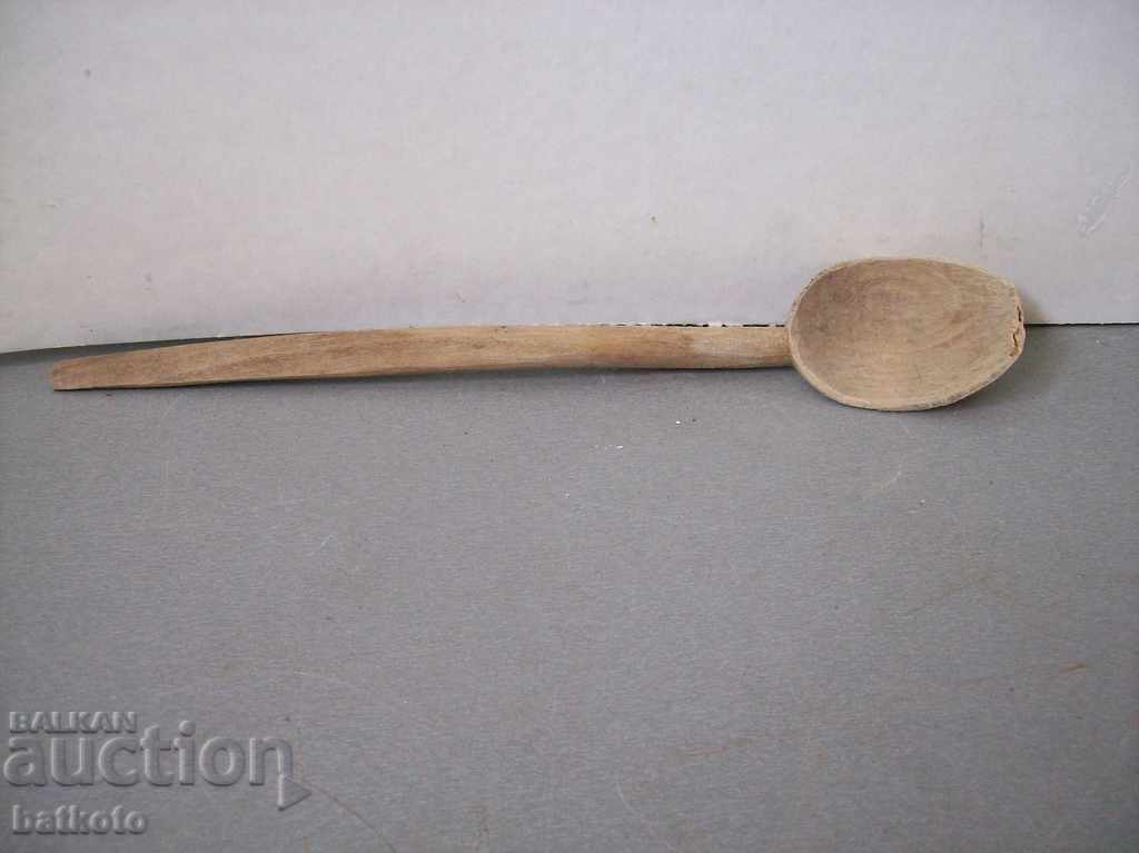 Стара дървена малка лъжица