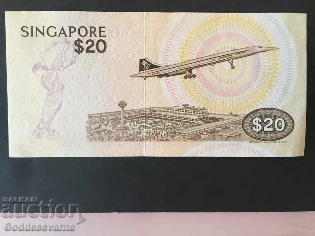 Singapore 20 Dollars 1979 Pick 12 aUnc Ref 8117 with price 95.00 BGN | € 48.57 Singapore 20 Dollars 1979 Pick 12 aUnc Ref 8117 with price 95.00 BGN | € 48.57